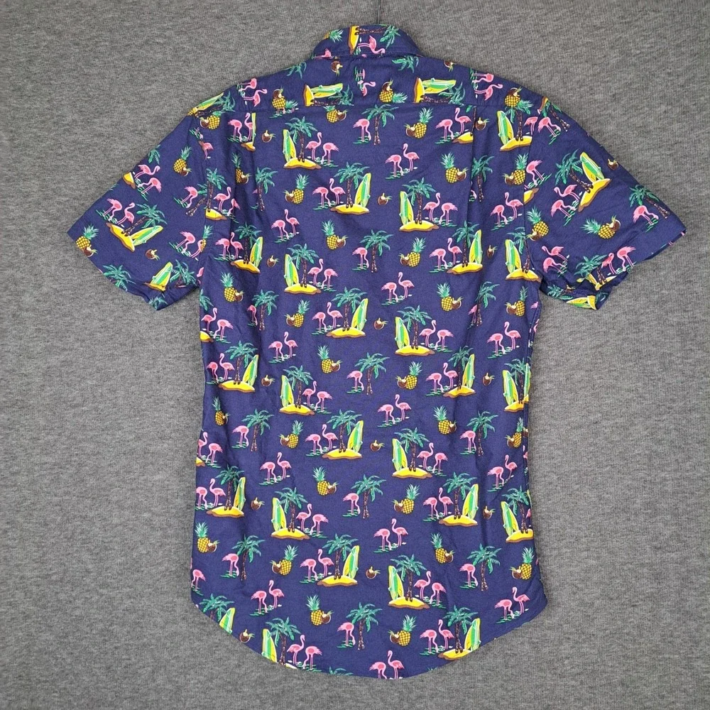 Polo Ralph Lauren Tropical Hawaiian Print Button Down SS Shirt Men's Small NWT